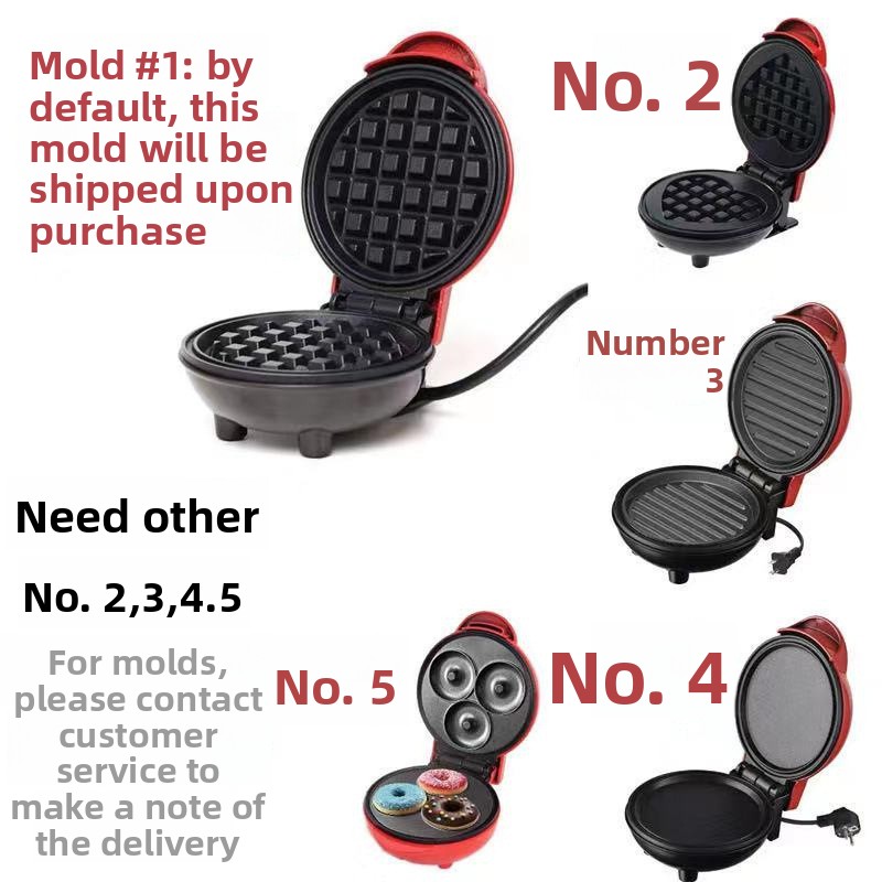JIHUAN Mini Household Breakfas - Mini Waffle Maker Machine recension och pris